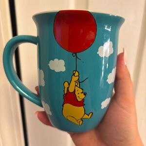 Disney Winnie The Pooh Balloon Float Wide Rim Ceramic Mug